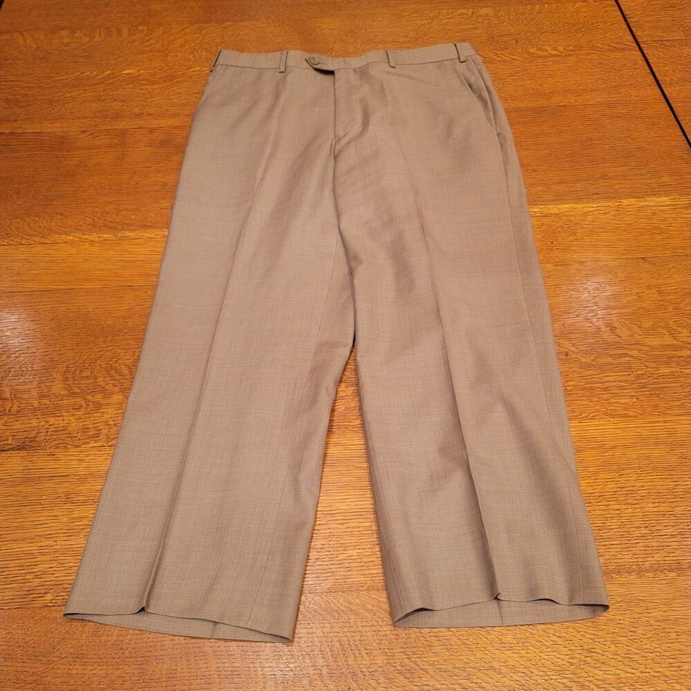 Santorelli Mens 100% Wool Dress Pants Luxury Serge Romeo Made In Italy Size 36